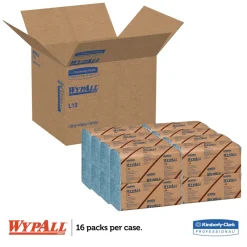 Online L10 9.38 in. x 10.25 in. 2-Ply Banded Windshield Wipers - Light Blue (140/Pack, 16 Packs/Carton) Cleaning & Janitorial Supplies