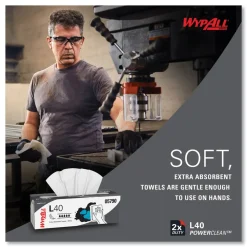 Outlet L40 POP-UP Box 16.4 in. x 9.8 in. Towels - White (100/Box, 9 Boxes/Carton) Paper & Dispensers