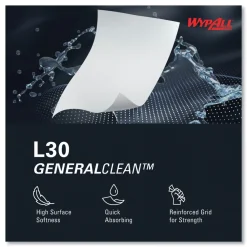 Hot L30 Quarter Fold 12.5 in. x 12 in. Towels (90/Polypack, 12 Polypacks/Carton) Paper & Dispensers