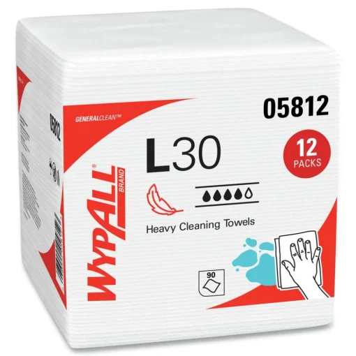 Hot L30 Quarter Fold 12.5 in. x 12 in. Towels (90/Polypack, 12 Polypacks/Carton) Paper & Dispensers