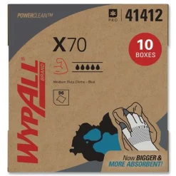 Sale X70 9-1/10 in. x 16-4/5 in. Cloths - Blue (100/Box 10 Boxes/Carton) Cleaning & Janitorial Supplies