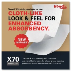 Best X70 Flat Sheet 14.9 in. x 16.6 in. Cloths - White (300/Carton) Cleaning & Janitorial Supplies