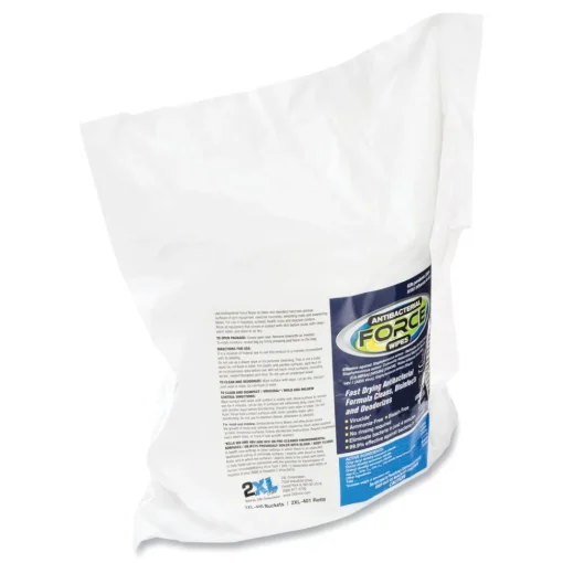 Hot 1-Ply 6 x 8 FORCE Disinfecting Wipes Refill - Unscented/White (4/Carton) Cleaning & Janitorial Supplies