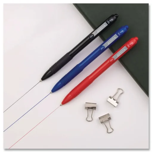 New 20630 Z-Grip Medium 1 mm Recycled Retractable Ballpoint Pen - Red Ink/Red Barrel (1-Dozen) Pens, Pencils & Markers