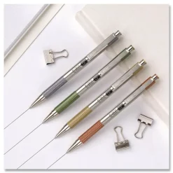 Best F-301 Signature Series Fine 0.7 mm. Retractable Ballpoint Pen - Black Ink/Assorted Earthy Tones Barrel (4/Pack) Pens, Pencils & Markers