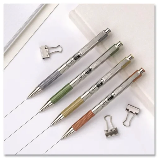 Best F-301 Signature Series Fine 0.7 mm. Retractable Ballpoint Pen - Black Ink/Assorted Earthy Tones Barrel (4/Pack) Pens, Pencils & Markers